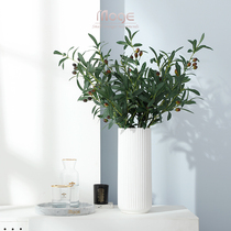 Simulation olive branch fruit indoor simulation flower fake flower decoration Nordic fake green plant flower arrangement living room decoration