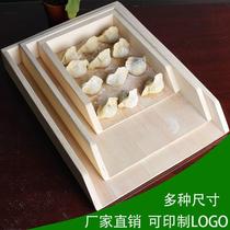 Oak wood Wood Buffet Dumplings Special Trays Fridge Pile Dumplings Water Dumplings Rectangular Dining Mat Multilayer Cafeteria