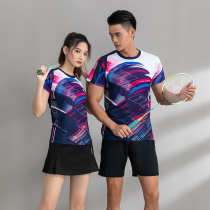 (High quality) badminton suit breathable quick-drying table tennis tennis clothes men and women sports competition suit custom