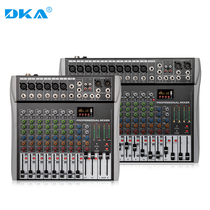 DKA Professional 8-way stage performance bar home conference wedding mixer with Bluetooth U disk 12-way double Group