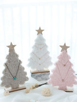 Plush star tree jewelry necklace display rack jewelry storage rack home decoration shooting photography props