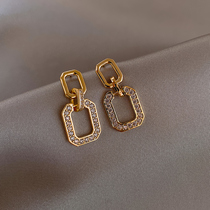 Sturbolea heavy recommended ~ square simple cold wind earrings female 2021 new earrings earrings