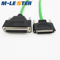 Mengleist SCSI cable industrial-grade three-row DB50 hole HPCN50 needle plastic case assembly screw type