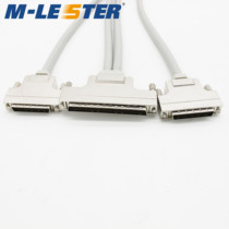 Mengleist SCSI cable industrial grade HPDB100 revolution double-head HPDB50 male * 2 iron shell screw type