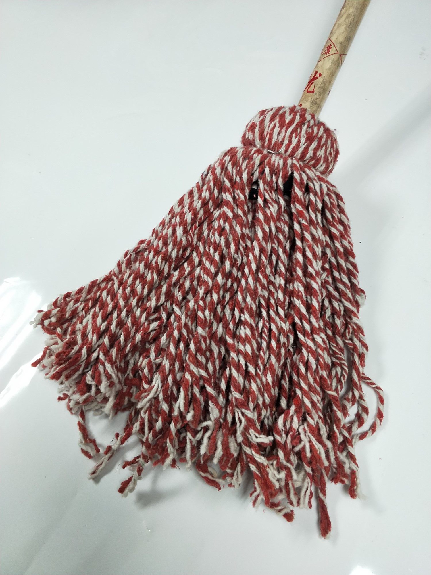 圆头木杆墩布棉线吸水拖把绒线布条老式拖布酒店物业酒店物业加厚