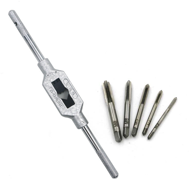 m3-m12可调棘轮手用丝锥扳手 丝攻手用正反转扳手手动攻丝配件