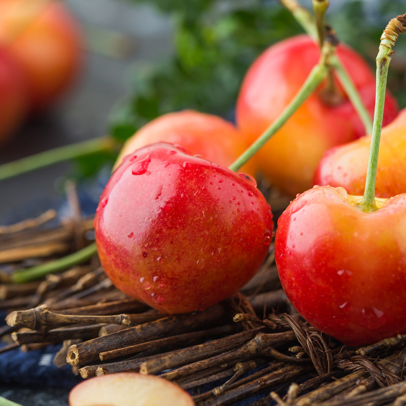 【天猫超市】美国西北手工莱尼尔车厘子1kg原箱果径26-28mm 樱桃