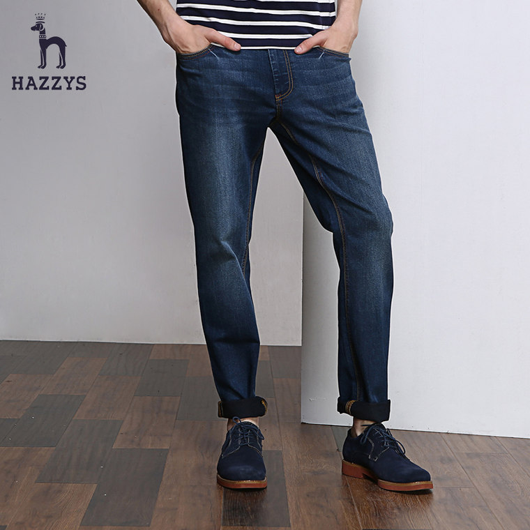 Hazzys哈吉斯2015秋季新品男士韩版牛仔裤