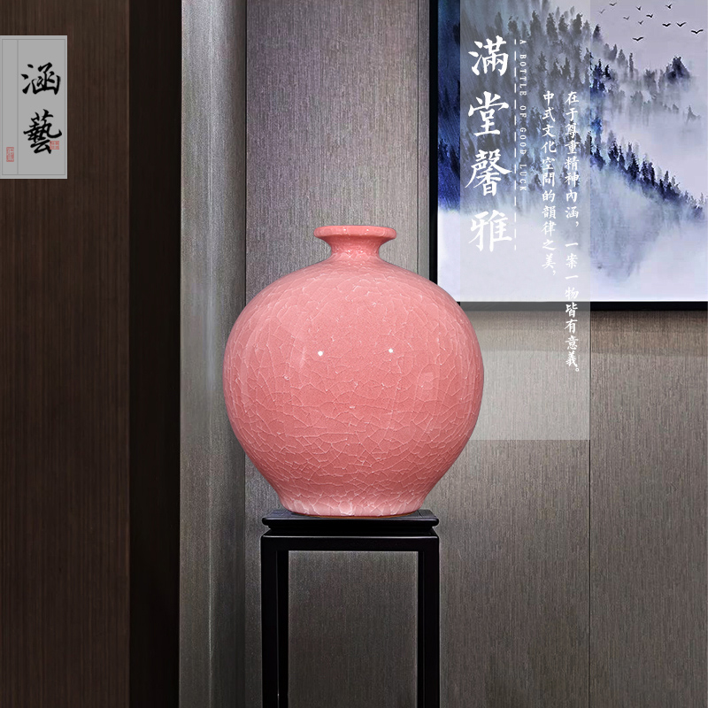 Classical jingdezhen ceramics borneol sitting room of Chinese style household vase decoration handicraft furnishing articles TV ark