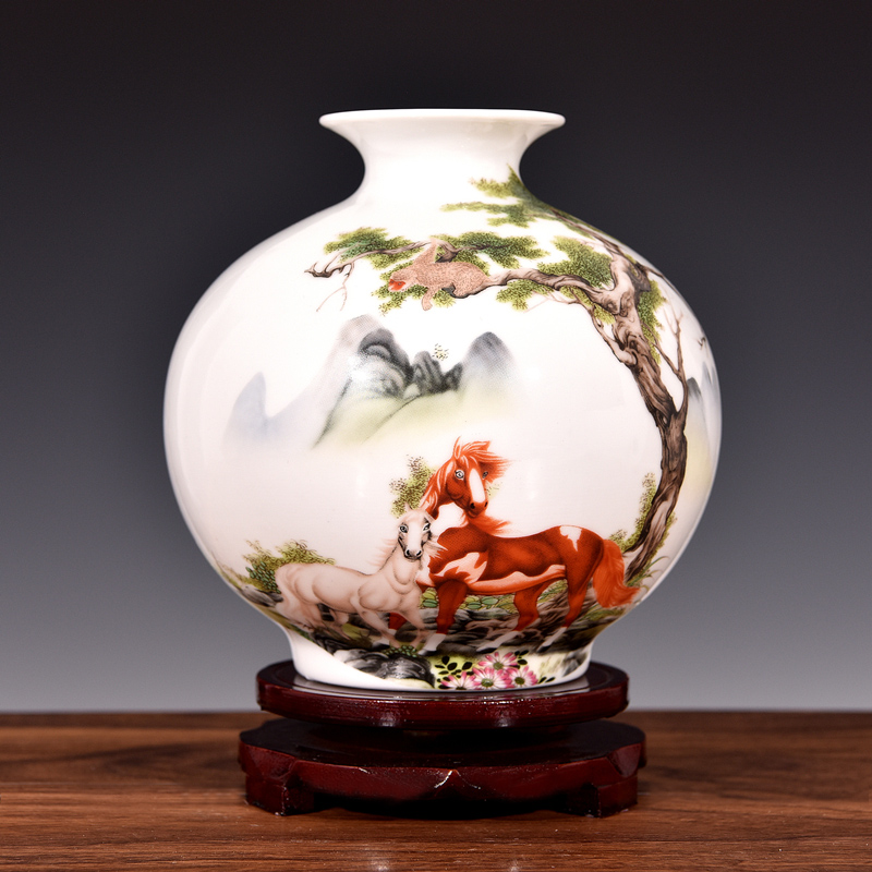 Vase living room place flower arranging modern home wine ark, adornment small place jingdezhen ceramics process