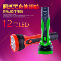 Rechargeable direct charging household outdoor emergency fire LED lighting super bright strong light walking plastic flashlight