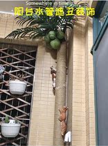 Balcony water pipe clown decoration fire pipeline beautify heating pipe to cover air conditioning pipe beautification diy cabling rope