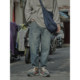 Crisis youth retro washed cat must be nostalgic straight-leg jeans men's Japanese loose overalls trousers trend Crisis youth retro washed cat must be nostalgic straight-leg jeans men's Japanese loose overalls trousers trend