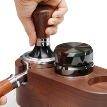 Italian coffee presser walnut handle powder hammer 51 58mm304 stainless steel coffee machine accessories