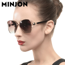 Sunglasses woman 2021 new Chains anti-UV light intense light round face large face with thin net red polarized sunglasses