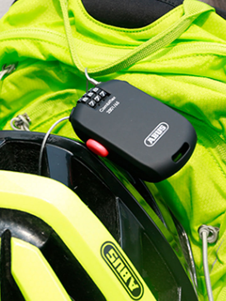 德国abus山地车钢缆密码锁