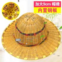 Helmet construction site summer bamboo weave breathable eaves project construction sun protection sun hat sun hat protective artifact