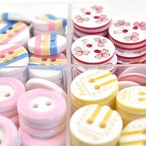 Animal button shape button kindergarten wild girl children children children round sweater buckle bright