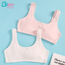 Bai Ling Bai Li vest bra Girl development period without rimless bandeau High school students underwear Junior high school students thin section