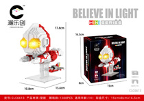 CLC Superman Man Particle Building Cartoon Lights Plug Toys 6611-6613