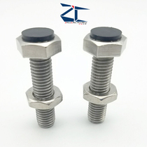 With polyurethane stop bolt type anti-collision head briquetting buffer rubber head screw SUST8-20