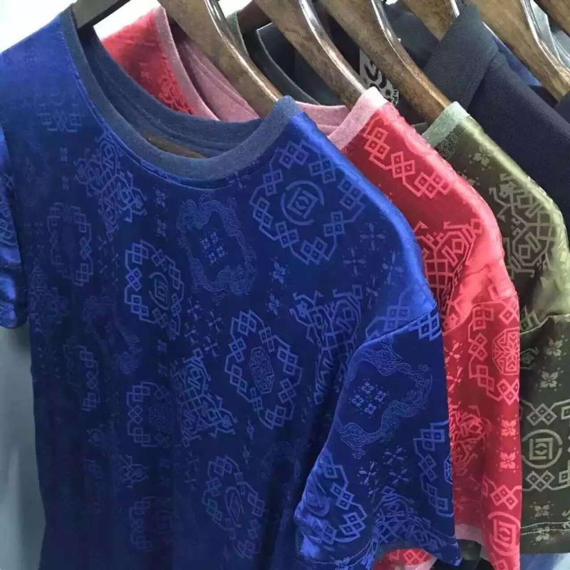 【白菜弟】clot 丝绸鱼尾 燕尾 tee 短袖_7折现价599元