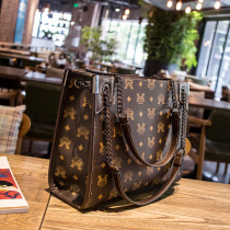 Hong Kong IT Tide Card Ladies Fashion Bag Genuine Leather 100 Hitch Tot Big Bag Single Shoulder Carry-on Satchel Pendant