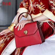 Wedding bag bride red bag wedding large capacity miniature 2022 new wedding premium feeling usual use