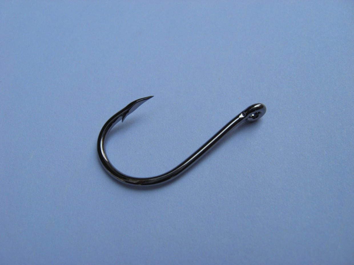 bkk极速管付钩有洞鱼钩带孔渔钩 黑金刚正品带环千又钩 渔具用品_双氙