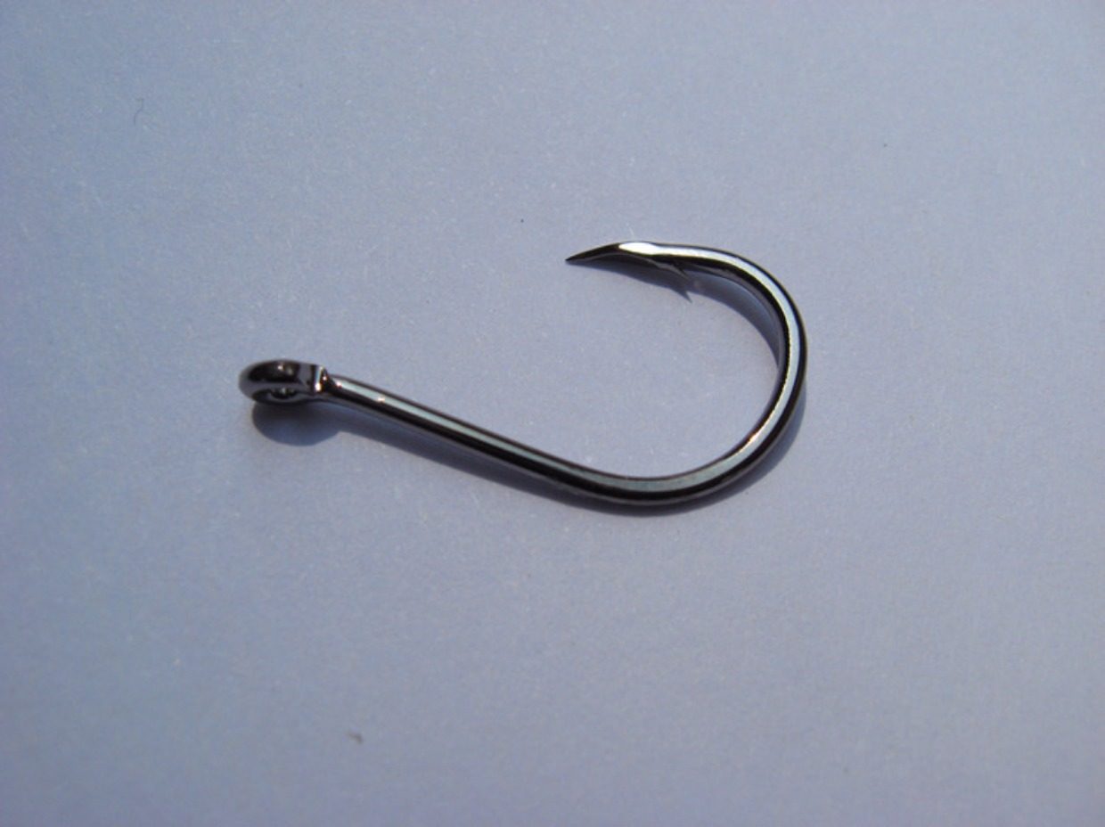 bkk极速管付钩有洞鱼钩带孔渔钩 黑金刚正品带环千又钩 渔具用品_双氙