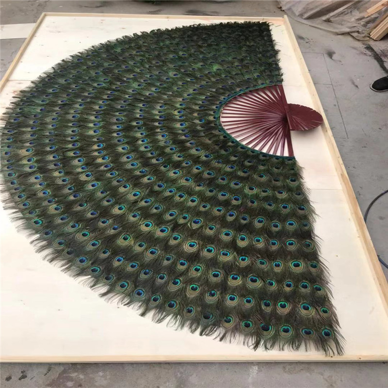 Peacock Feather Fan Craft Fan Stage Fan Prop Fan Wedding
