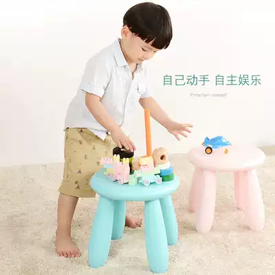 Style children's stool Learning stool Plastic stool Red stool Color stool Mamot stool Baby stool