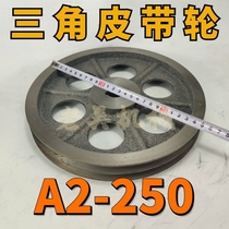A2-250 V-belt pulley Type A double groove outer diameter 25 cm Cast iron motor belt motor accessories