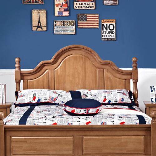 尚美雅全实木床 美式床英式床复古双人床卧室实木家具 英伦的小屋