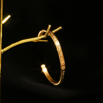 Titanium steel bracelet Feminists light extravagant and small crowd design advanced senses 18k gold half opening bracelet 2021 new not to fall color