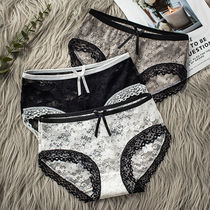 1-3 pairs of panties female lace sexy seamless thin transparent hot mid-waist breathable girl adult briefs summer