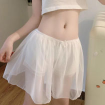 Japanese jk skirt leggings soft sister safety pants 2021 summer mesh trouser skirt anti-light loose shorts