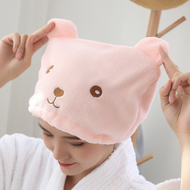 Dry hair hat home absorbent towel shower cap hair quick-drying bag headscarf animal cartoon thickened adult absorbent shower cap