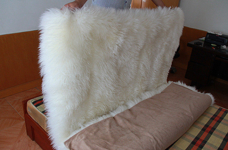 长毛加厚皮毛一体单人纯羊皮羊毛褥子保暖学生真羊毛床垫整张羊皮