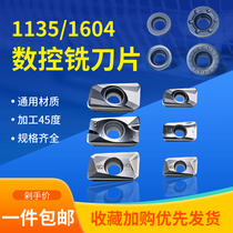 CNC blade APMT1604PDER alloy milling cutter stainless steel machining center milling machine blade 1135 milling blade