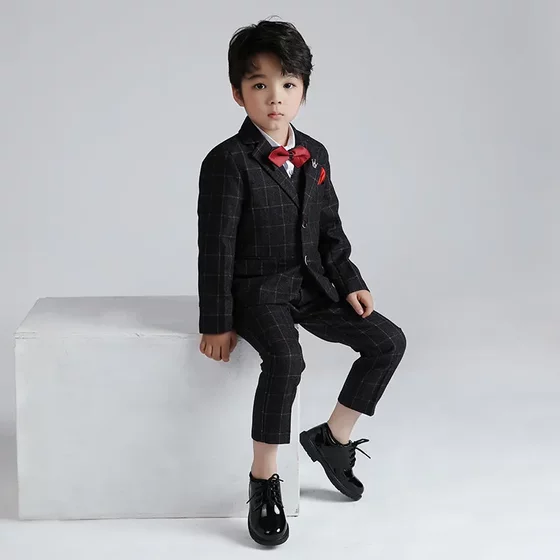 Children's suits for spring and autumn new style boy plaid suit baby's first birthday flower girl performance dress
Children's suits for spring and autumn new style boy plaid suit baby's first birthday flower girl performance dress