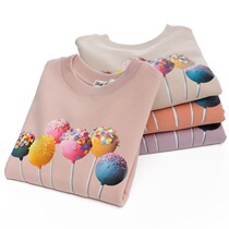 Girls Sweats Spring and Autumn Children Womens Baby Girls Korean Pullover Cotton Print Short Long Sleeve Top Jacket