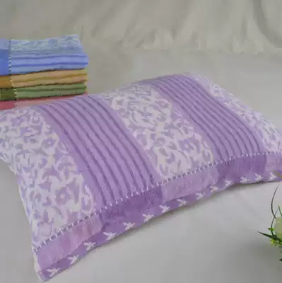 Cotton jacquard non-cut pillow cotton cotton extra thick soft and comfortable cotton couple pillow factory direct