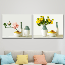 icision Digital Oil Painting Diy self-painting decompression manual color-colored digital hand-painted oil color decorative flower scenery