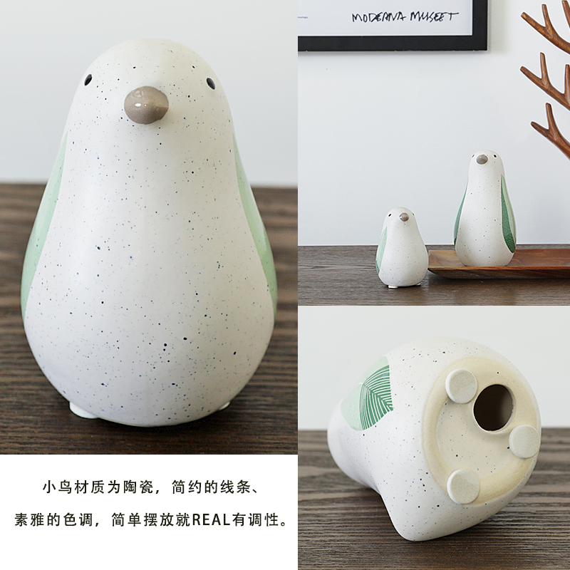 The Nordic ceramic bird house home desktop furnishing articles sitting room TV ark adornment children room decoration ideas