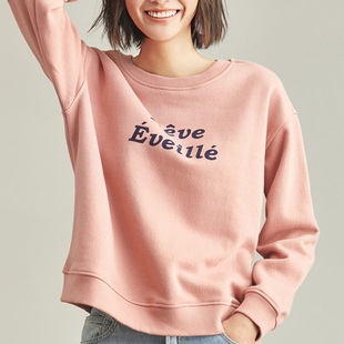 春秋新款大码卫衣女学生宽松韩版bf风字母印花上衣打底衫加绒秋衣