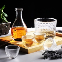 Day Style Glass Clear Wine Jug Wine Taverware Suit Winemaker Frosted Home Small White Wine Glass Plum Wine Burning Wine Pot