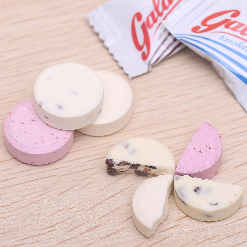 佳乐锭意大利佳乐定奶片进口儿童零食原味草莓味牛奶片125g_不打折