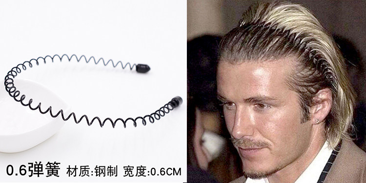 男士发箍男生头箍发卡韩国潮男大背头运动发夹发带型男性头发饰品_双