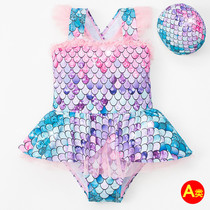 UK Next Road Girls New Mermaid Swimsuit Baby Swimsuit Yangqi One-piece Princess Swimsuit